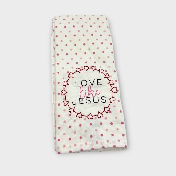 Love Like Jesus Dish Tea Hand Kitchen Towel - Picture 1 of 2
